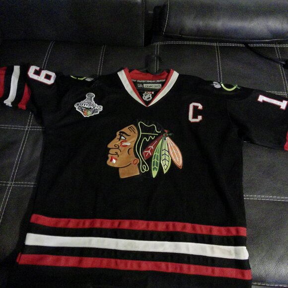 Hockey Other - JONATHAN TOEWS CHICAGO BLACKHAWKS BLACK REEBOK PREMIER JERSEY XX-Large